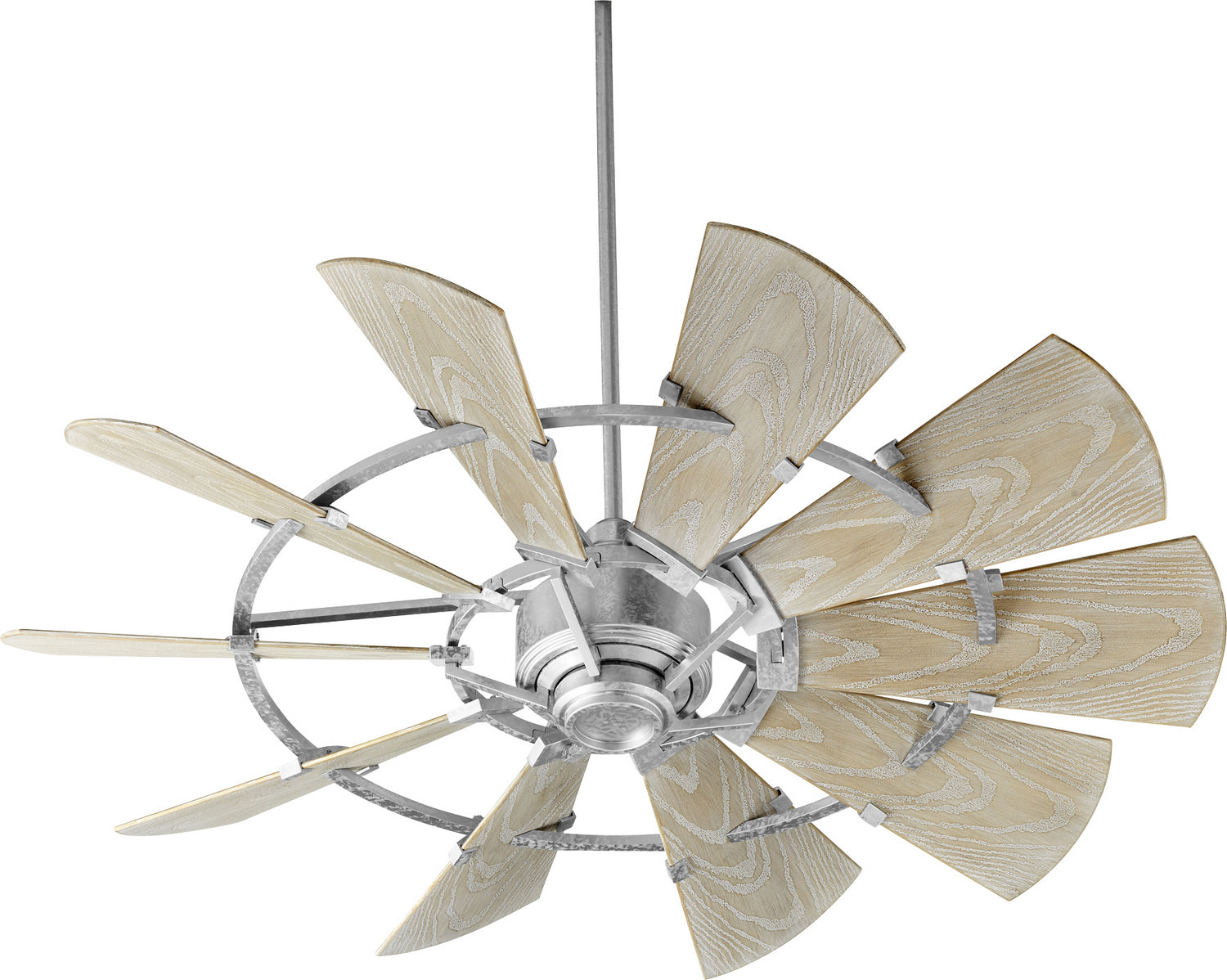 Quorum - 195210-9 - 52"Patio Fan - Windmill - Galvanized