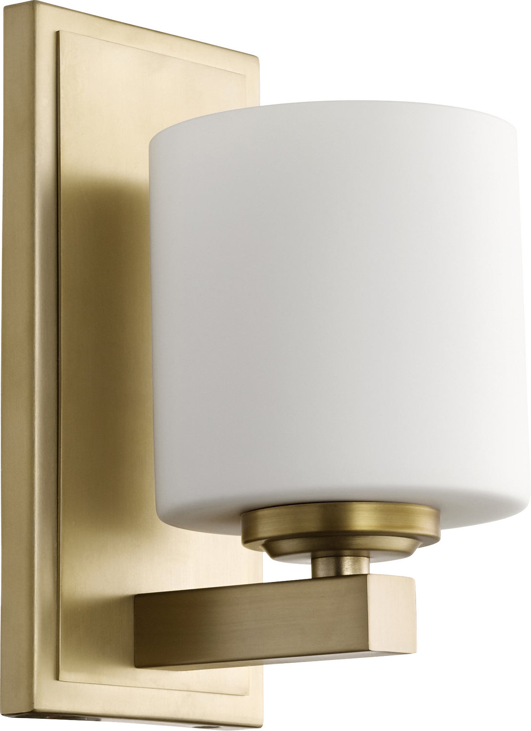 Quorum - 5669-1-80 - One Light Wall Mount - 5669 Cylinder Lighting Series - Aged Brass