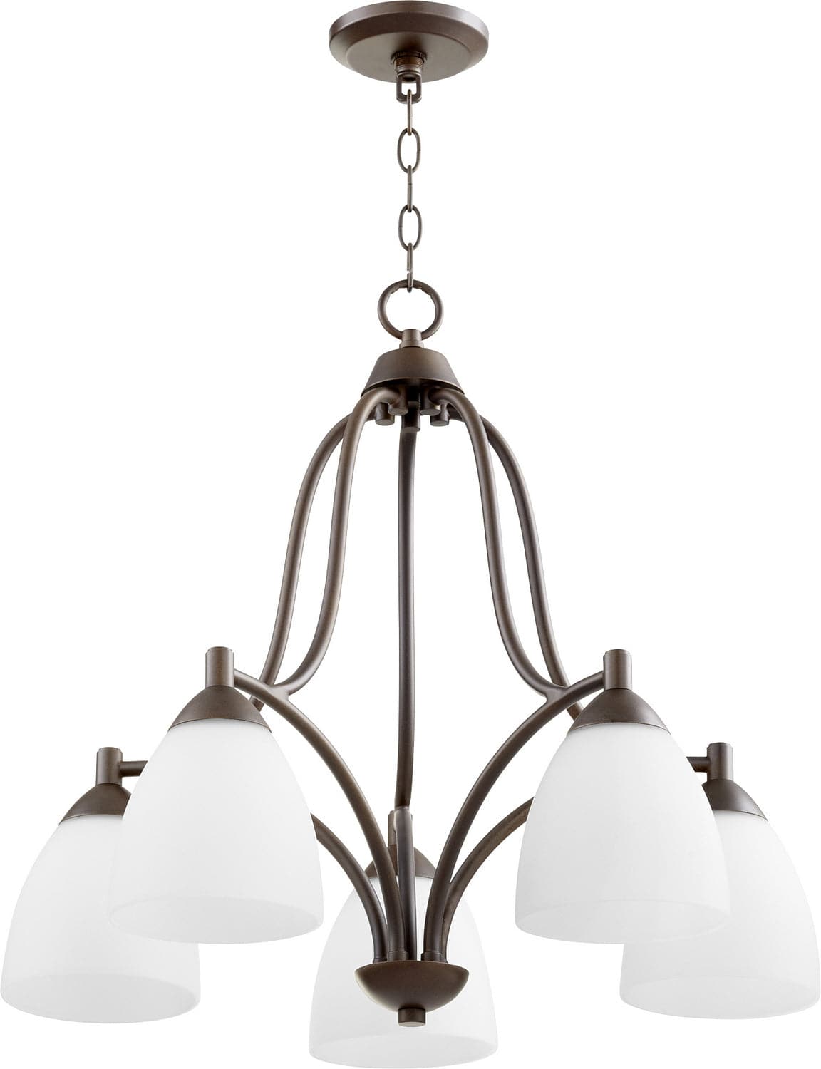 Quorum - 6369-5-86 - Five Light Chandelier - Barkley - Oiled Bronze