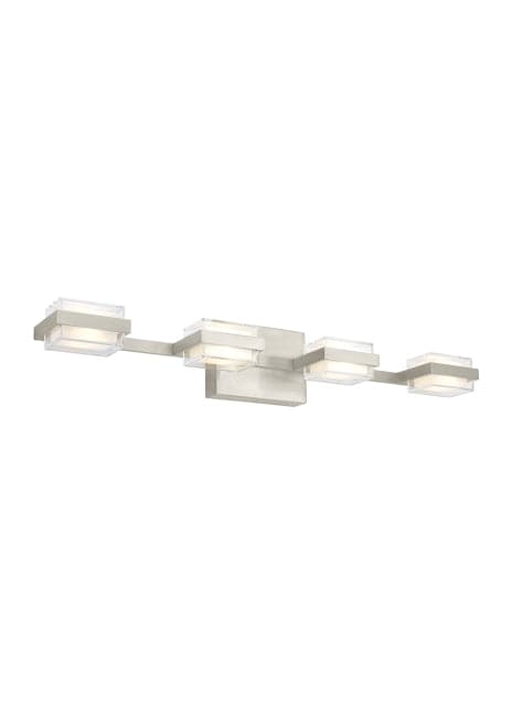 Visual Comfort Modern - 700BCKMD4S-LED930-277 - Four Light Bath - Kamden - Satin Nickel