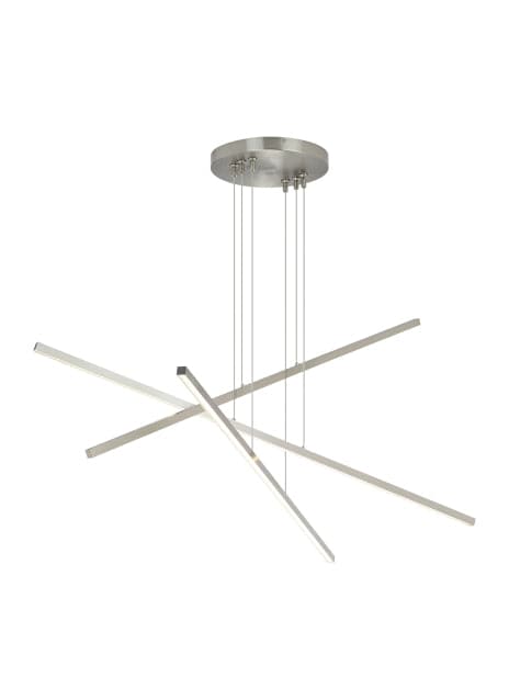 Visual Comfort Modern - 700LSESN3S-LED930 - Linear Chandelier - Essence - Satin Nickel