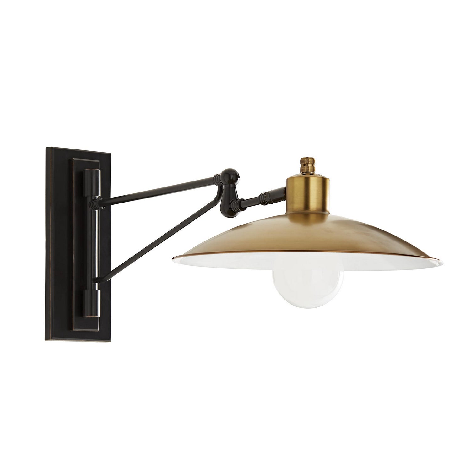 One Light Wall Sconce from the Nox collection in Antique Brass finish