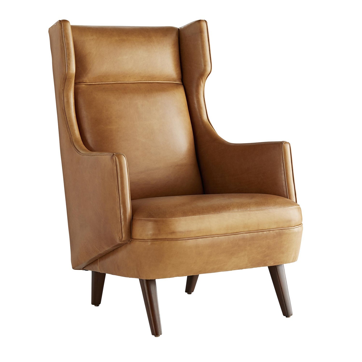 Chair from the Budelli collection in Cognac finish