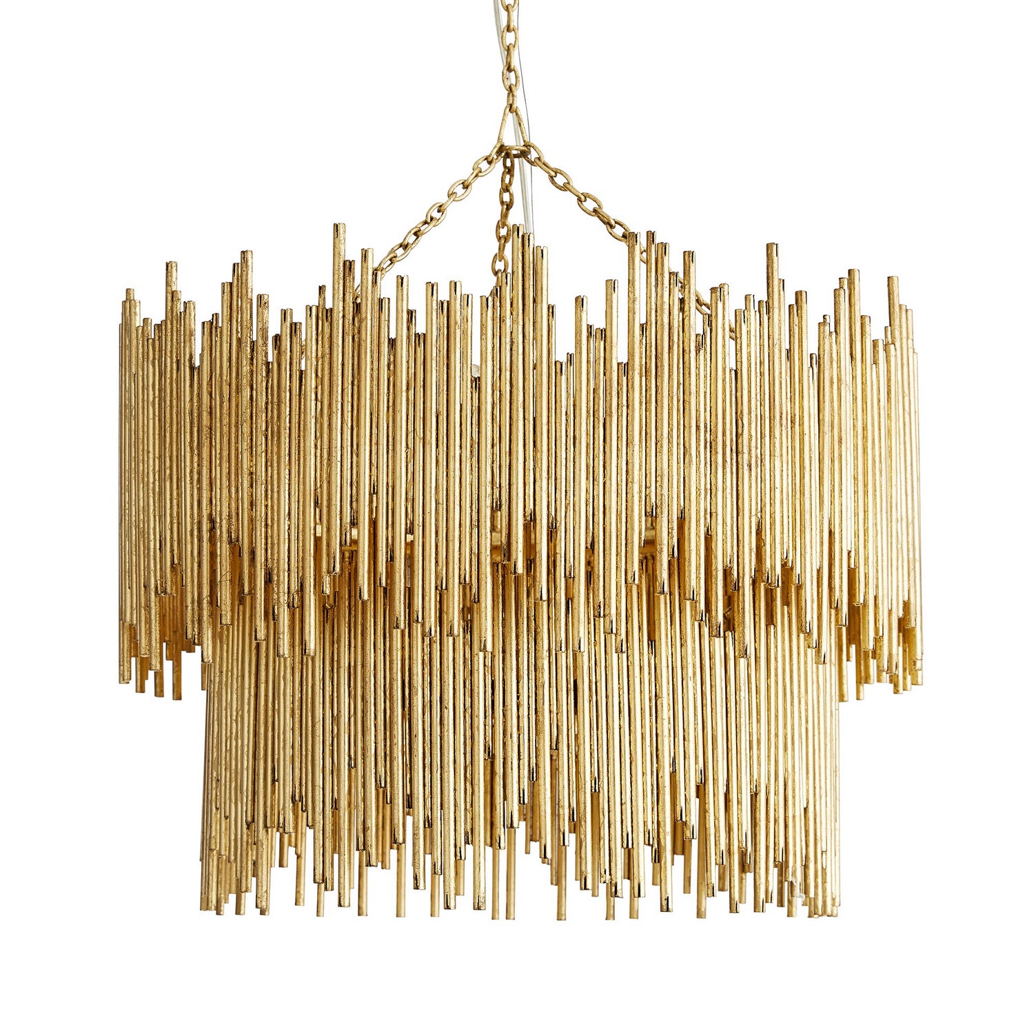 Eight Light Pendant from the Prescott collection in Gold Leaf finish