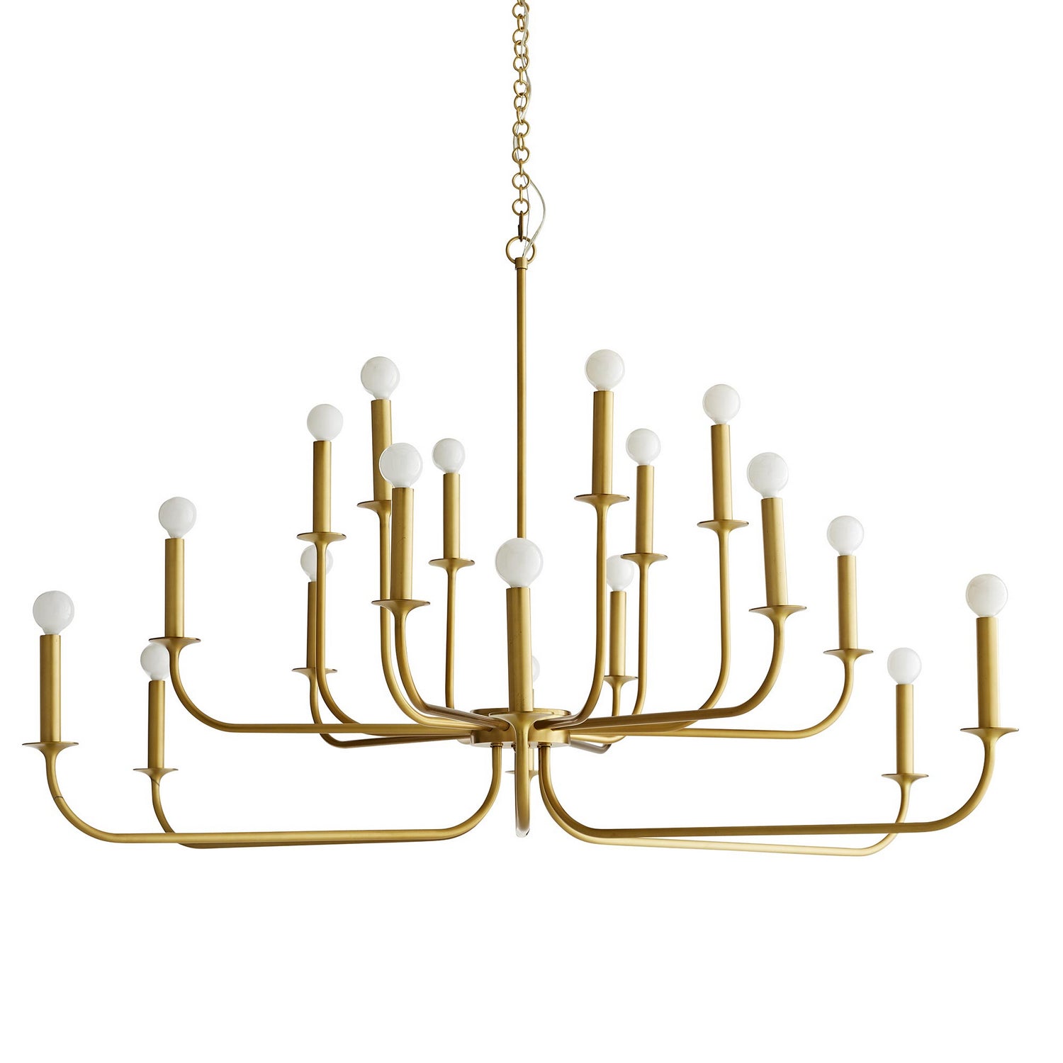 18 Light Chandelier from the Breck collection in Antique Brass finish