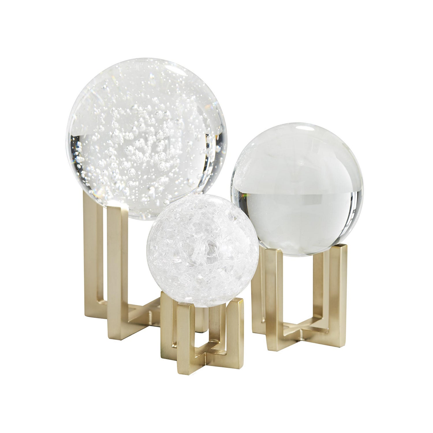 Sculptures, Set of 3 from the Macarthur collection in Clear finish