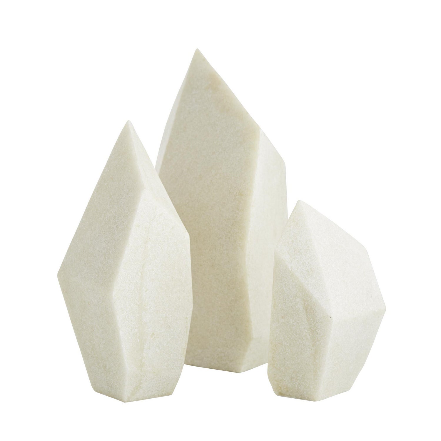Sculptures, Set of 3 from the Nerine collection in Faux Marble finish