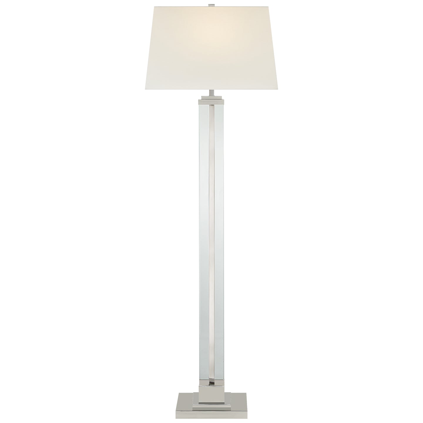 One Light Floor Lamp from the Wright collection in Polished Nickel finish