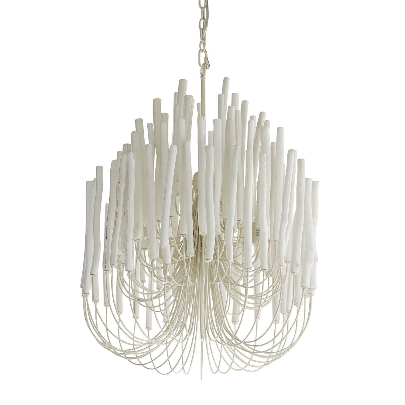 TILDA SMALL CHANDELIER in Whitewashed Wood finish