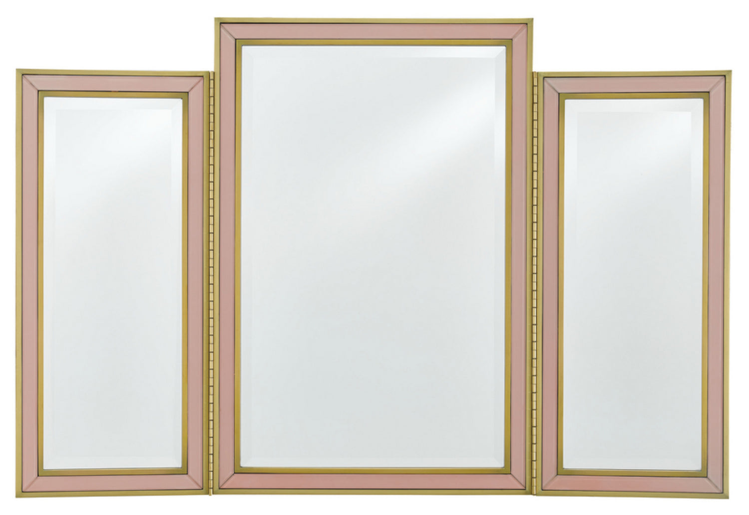 Mirror from the Arden collection in Silver Peony/Satin Brass/Mirror finish