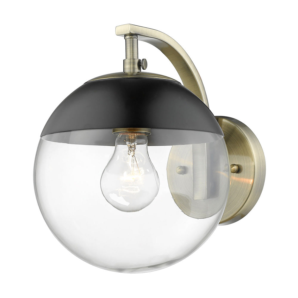 Golden - 3219-1W AB-BLK - One Light Wall Sconce - Dixon AB - Aged Brass