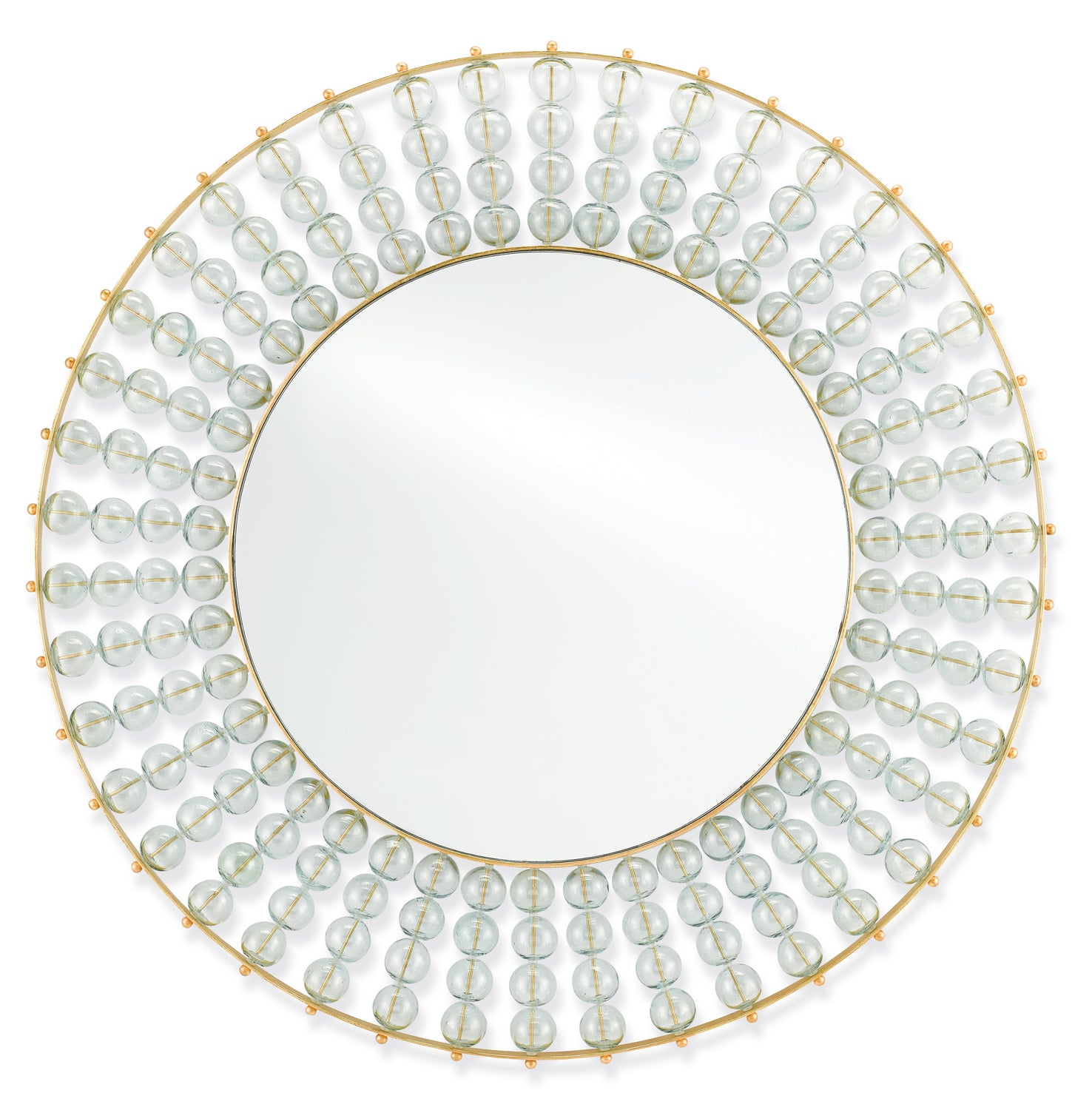 Mirror from the Calais collection in Gold Leaf/Mirror finish