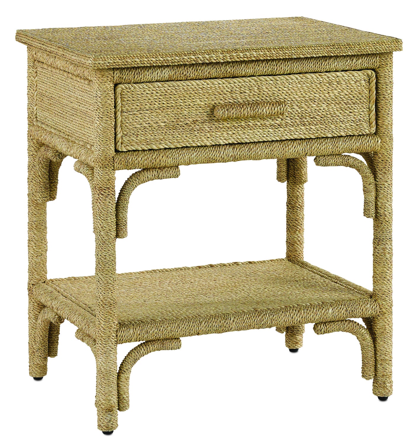 Nightstand from the Olisa collection in Natural/Washed Wood finish
