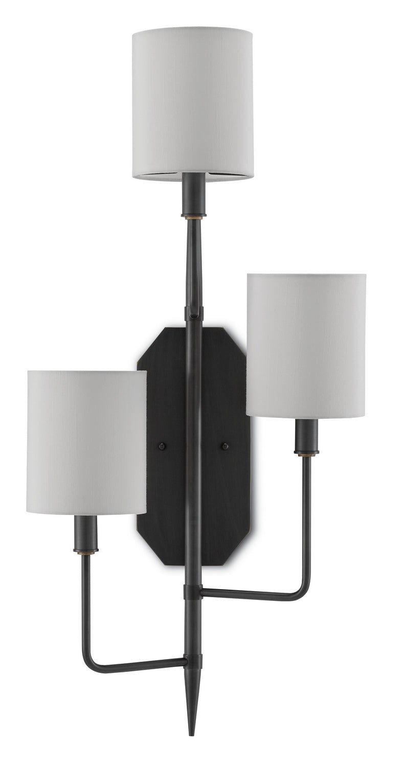 Three Light Wall Sconce from the Knowsley collection in Oil Rubbed Bronze finish