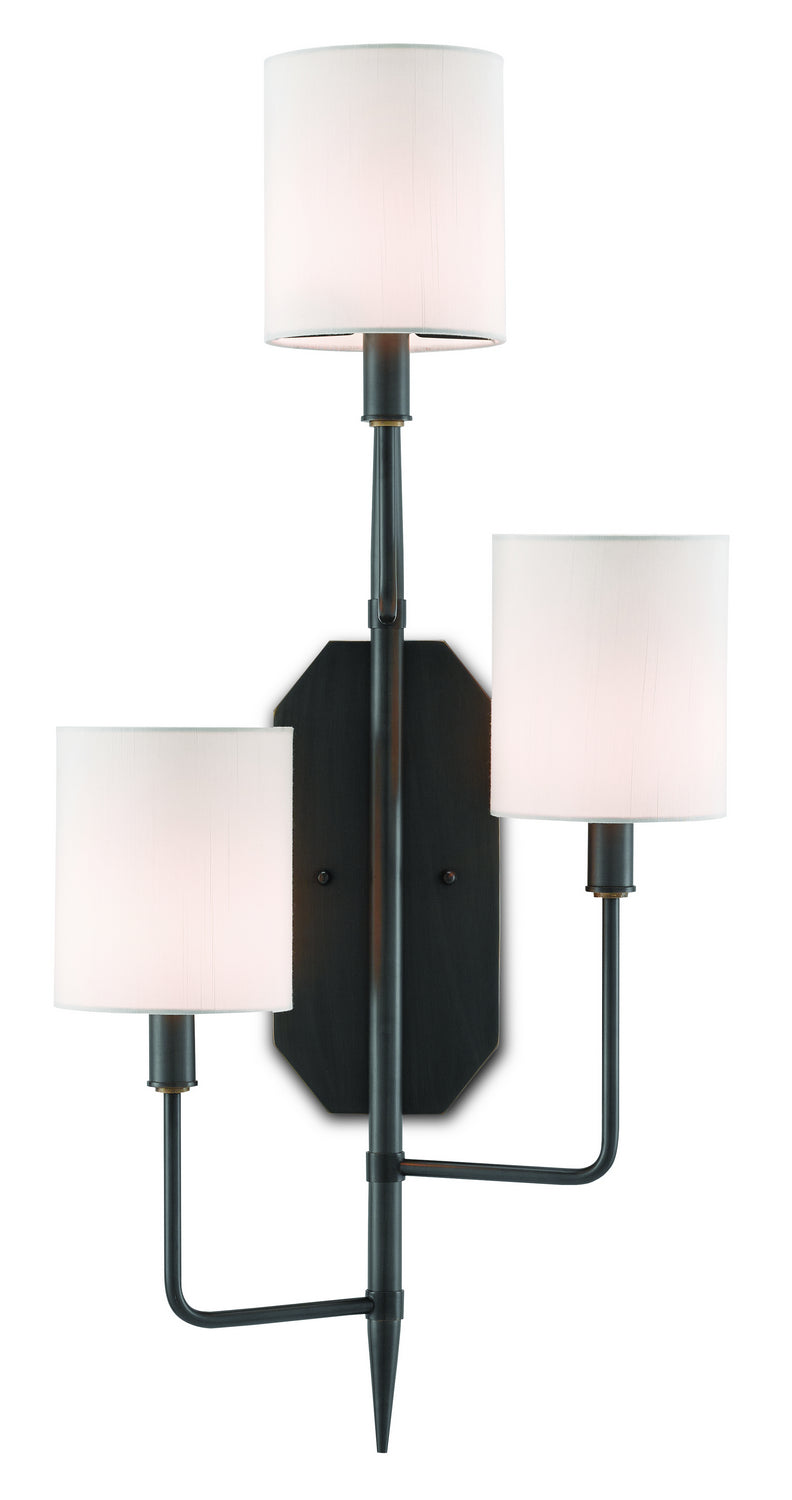Three Light Wall Sconce from the Knowsley collection in Oil Rubbed Bronze finish