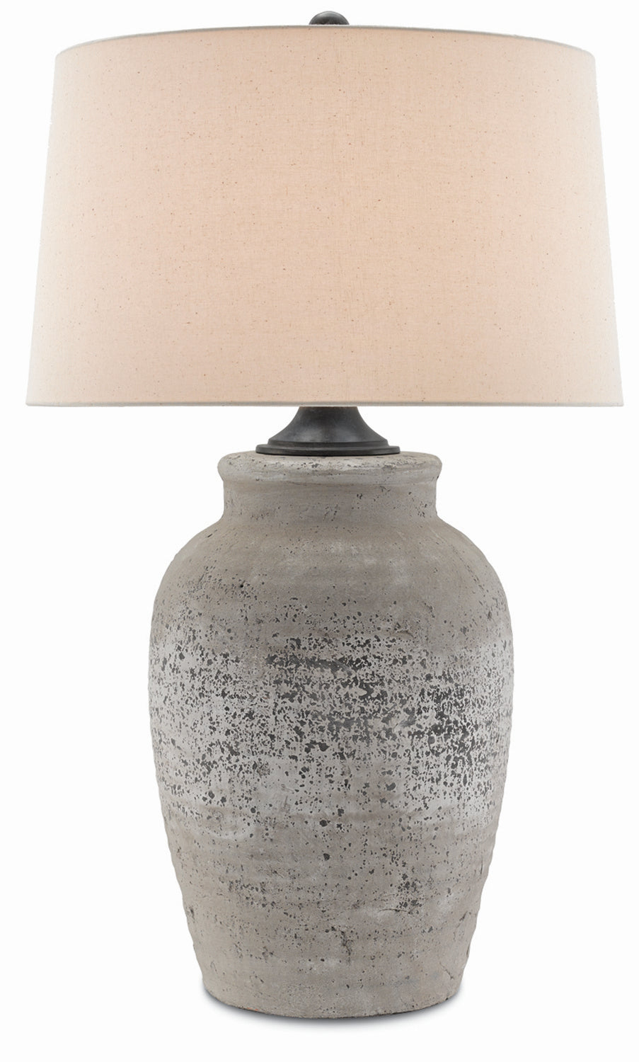 One Light Table Lamp from the Quest collection in Rustic Gray/Aged Black finish