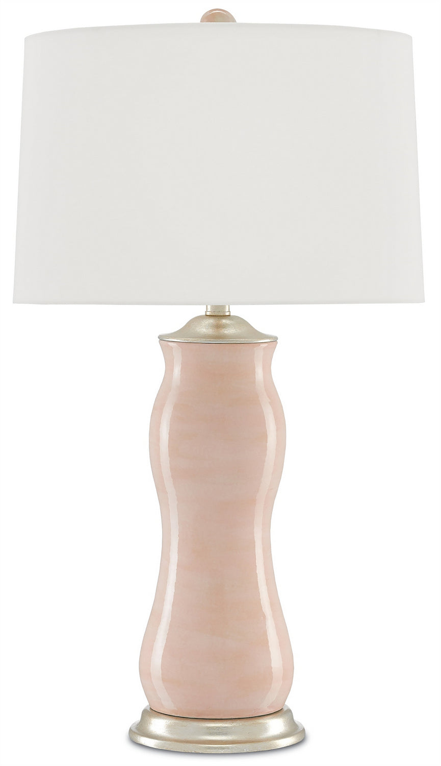 One Light Table Lamp from the Ondine collection in Blush/Silver Leaf finish