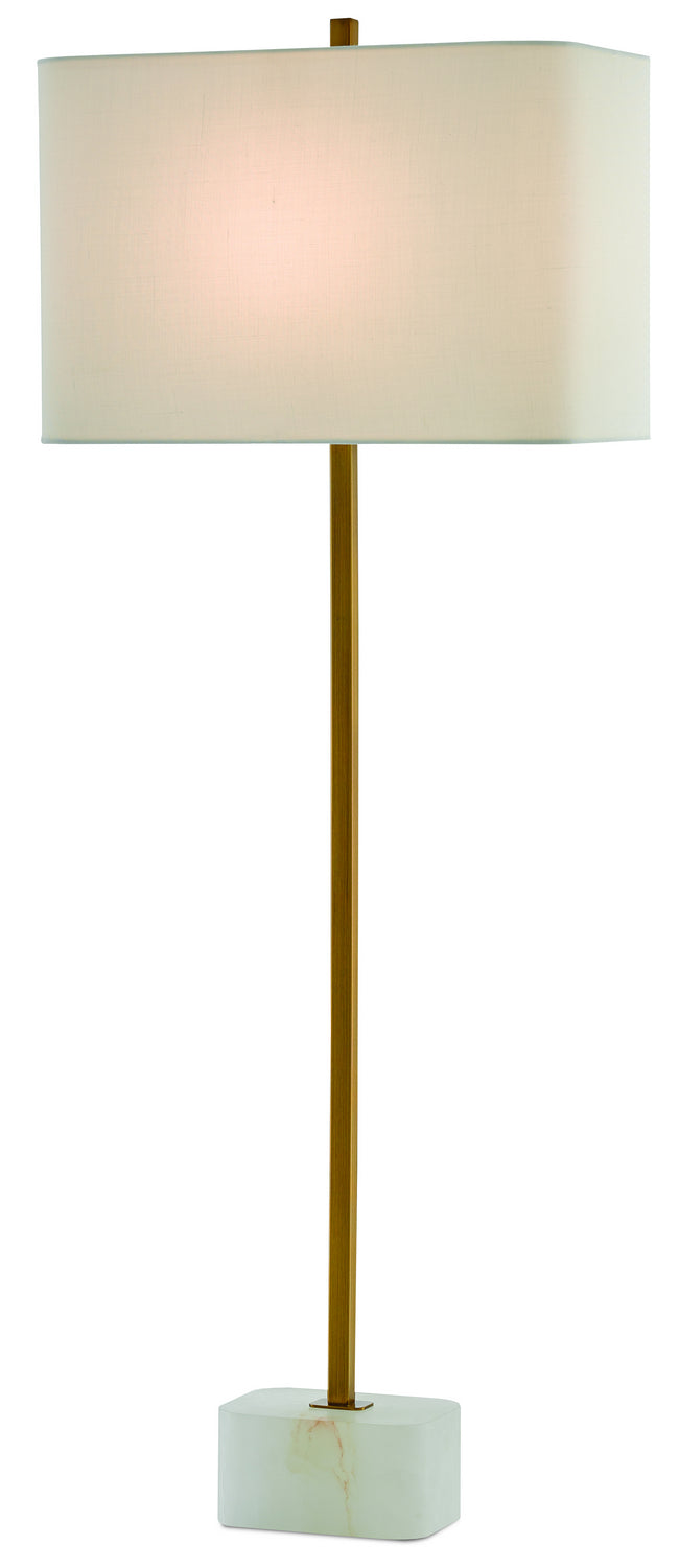 One Light Table Lamp from the Felix collection in Natural/Antique Brass finish