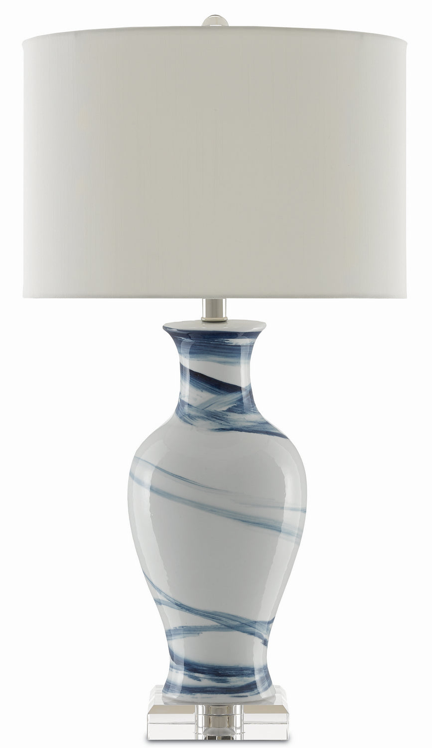One Light Table Lamp from the Hanni collection in White/Blue finish