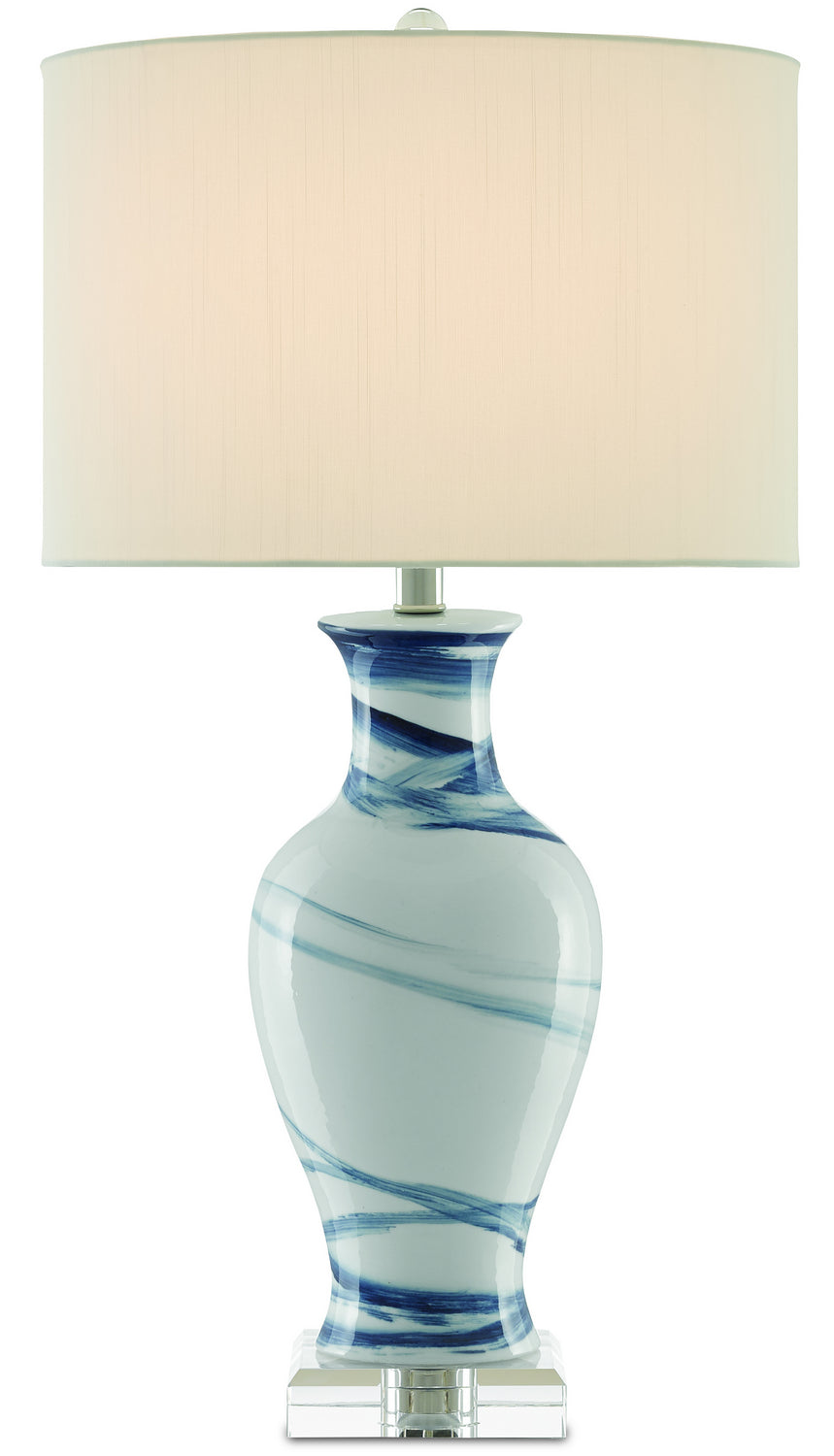 One Light Table Lamp from the Hanni collection in White/Blue finish
