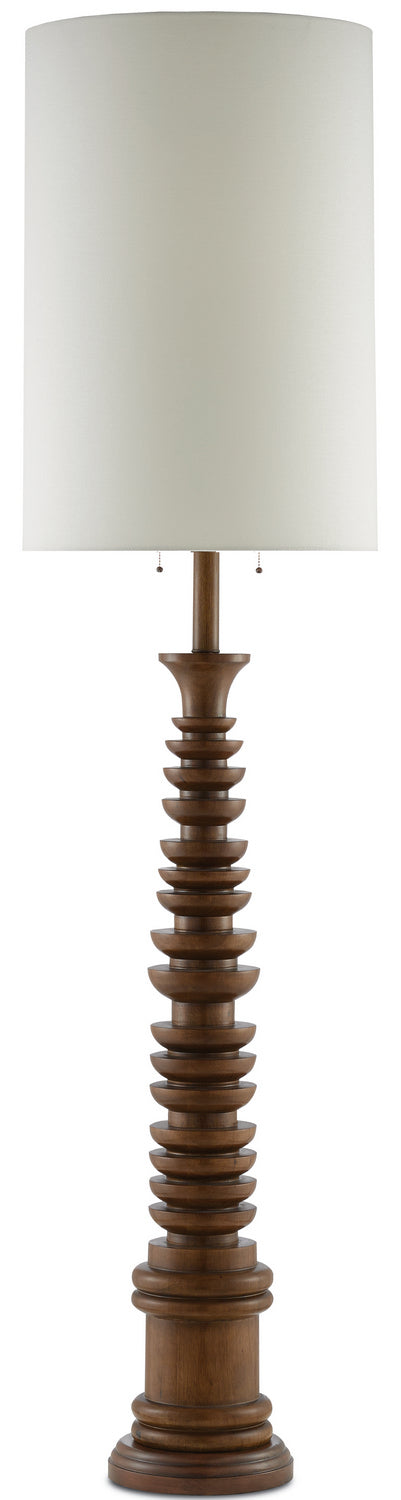 Two Light Floor Lamp from the Phyllis Morris collection in Natural finish