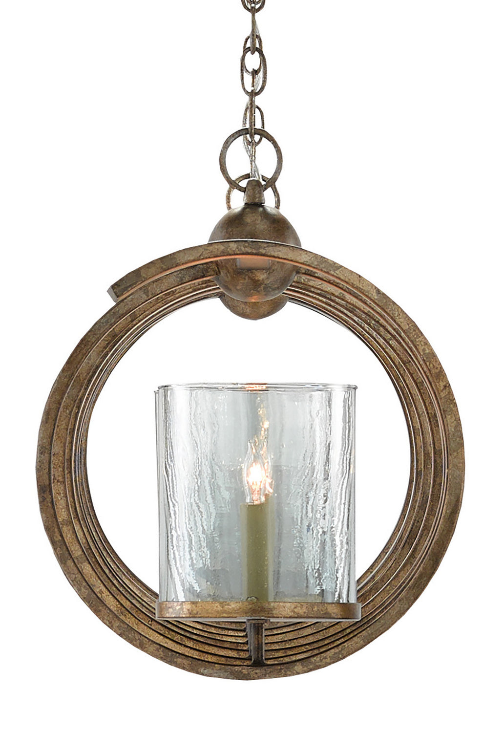 Seven Light Chandelier from the Maximus collection in Pyrite Bronze finish