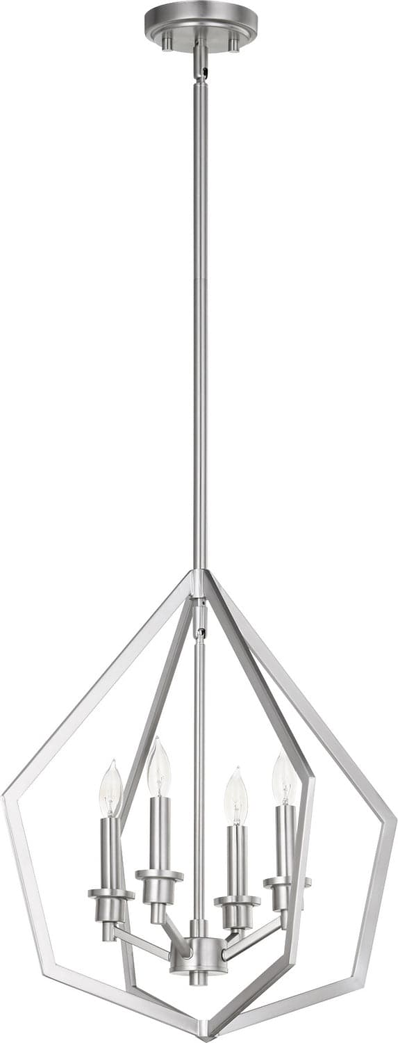 Quorum - 699-4-65 - Four Light Pendant - Knox - Satin Nickel