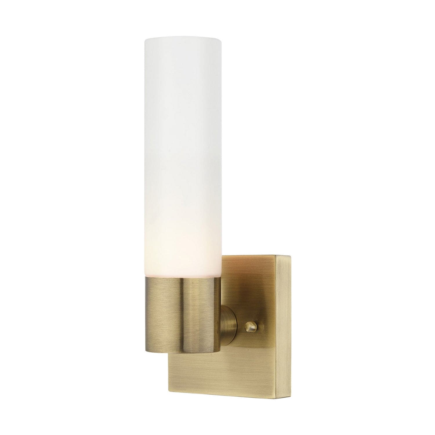 Livex Lighting - 10101-01 - One Light Wall Sconce - Aero - Antique Brass