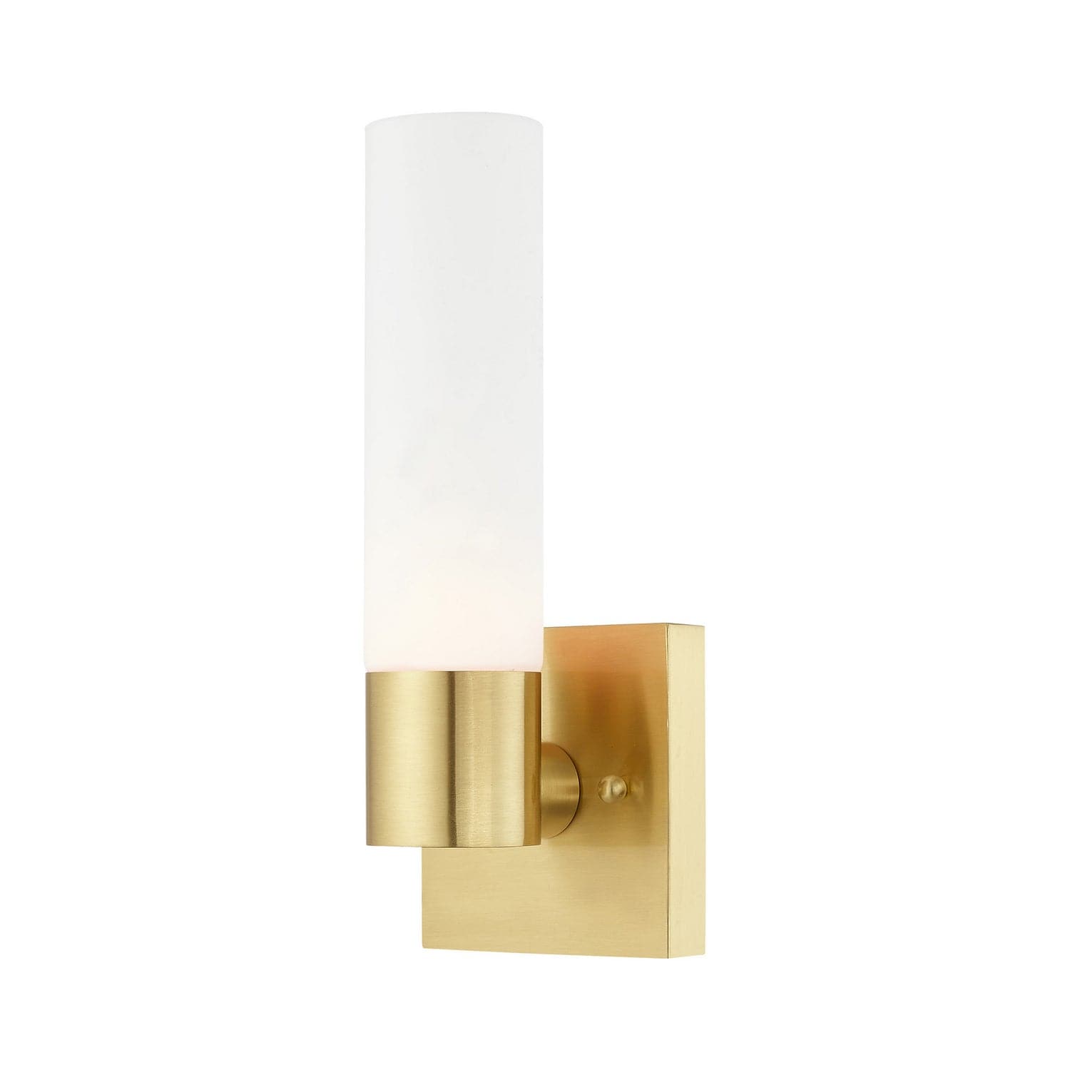 Livex Lighting - 10101-12 - One Light Wall Sconce - Aero - Satin Brass
