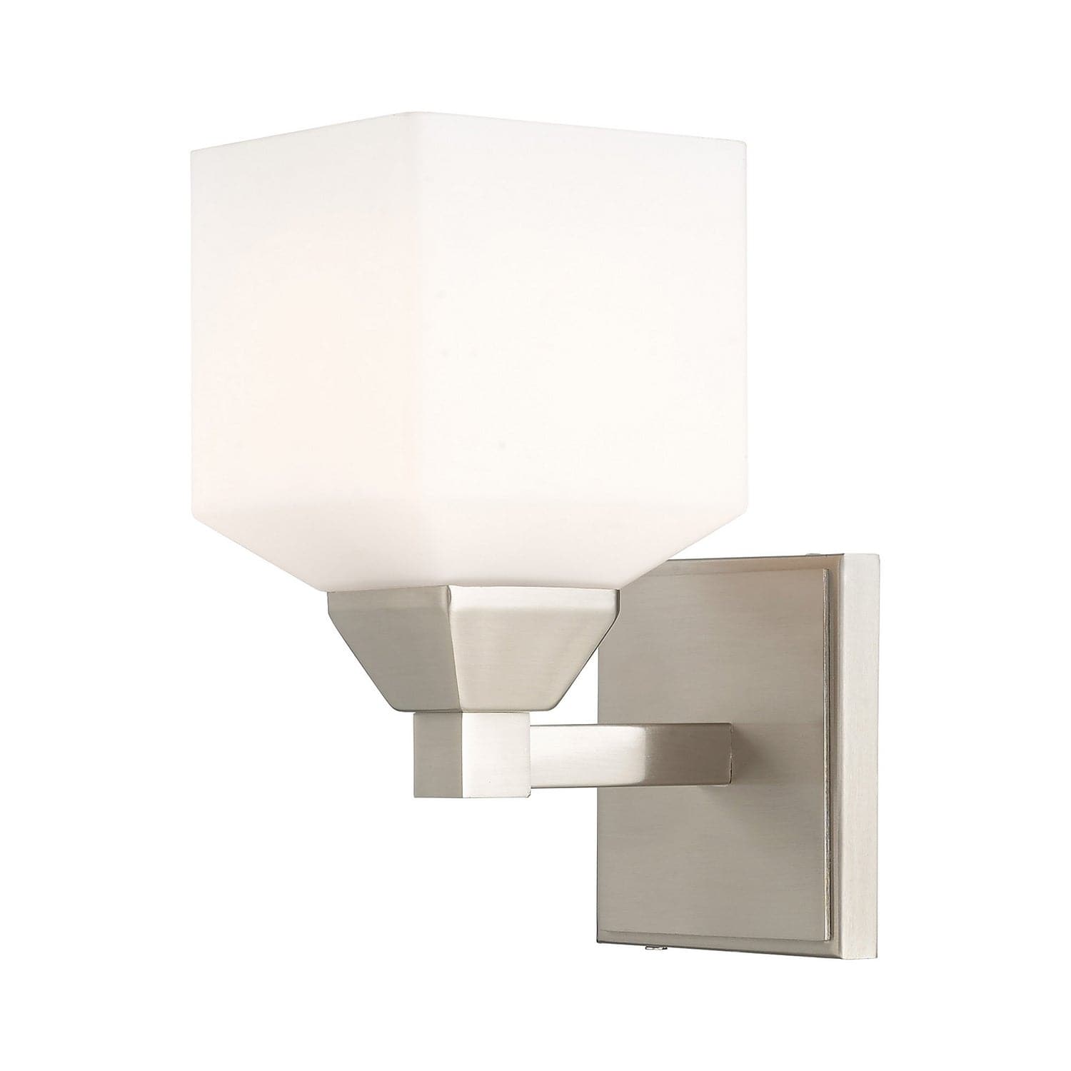 Livex Lighting - 10281-91 - One Light Wall Sconce - Aragon - Brushed Nickel