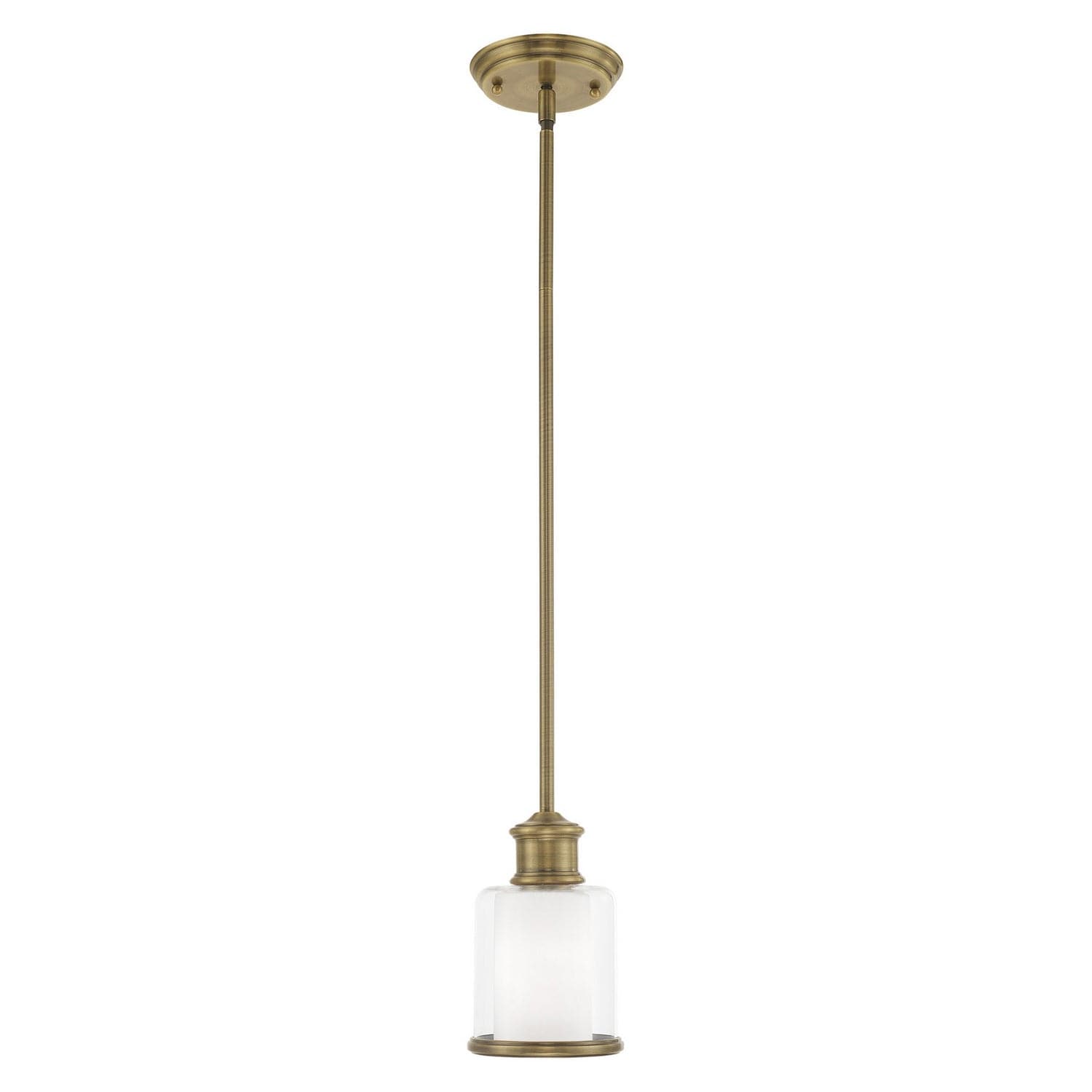 Livex Lighting - 40210-01 - One Light Mini Pendant - Middlebush - Antique Brass