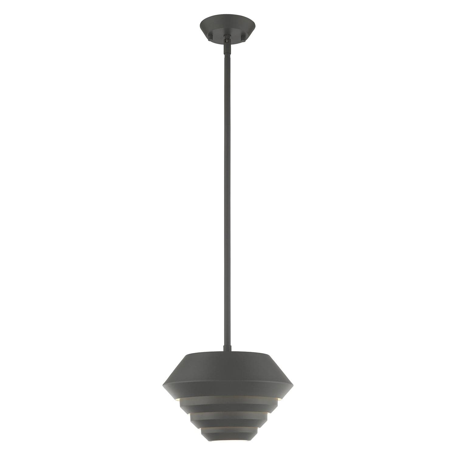 Livex Lighting - 40401-76 - One Light Mini Pendant - Amsterdam - Scandinavian Gray