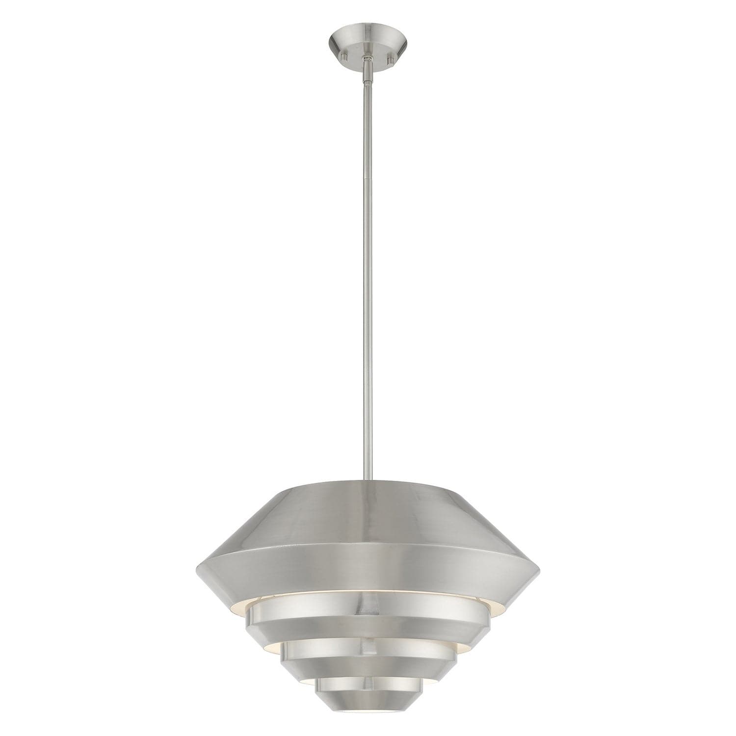 Livex Lighting - 40402-91 - One Light Mini Pendant - Amsterdam - Brushed Nickel
