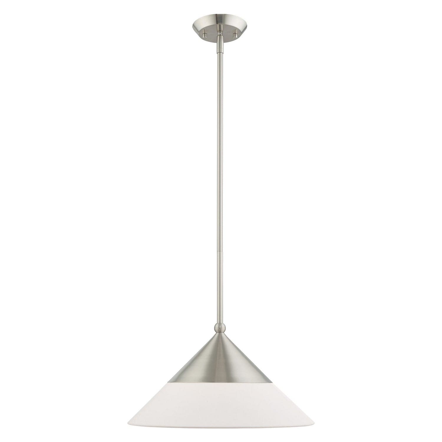 Livex Lighting - 40687-91 - One Light Mini Pendant - Stockholm - Brushed Nickel