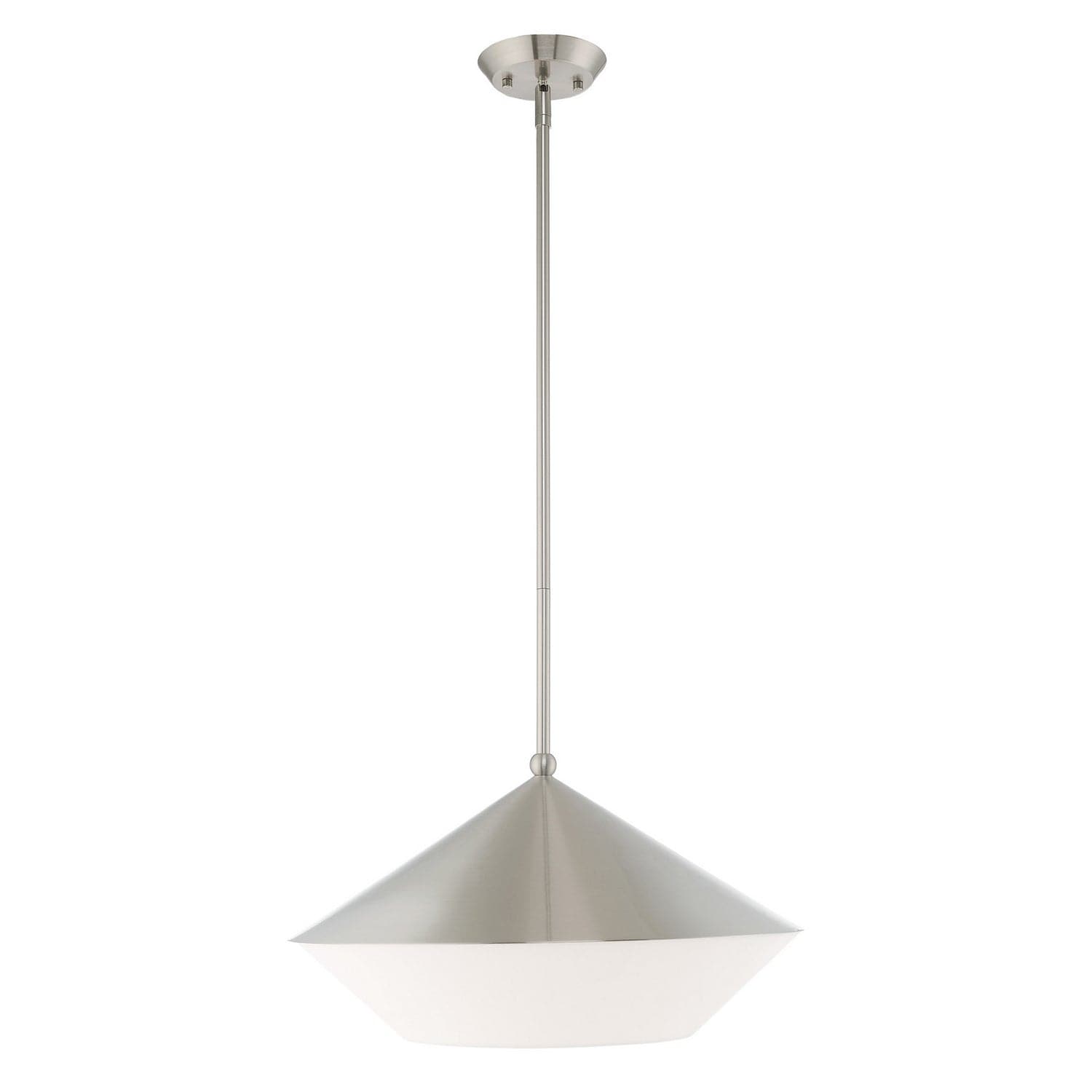 Livex Lighting - 40689-91 - One Light Pendant - Stockholm - Brushed Nickel