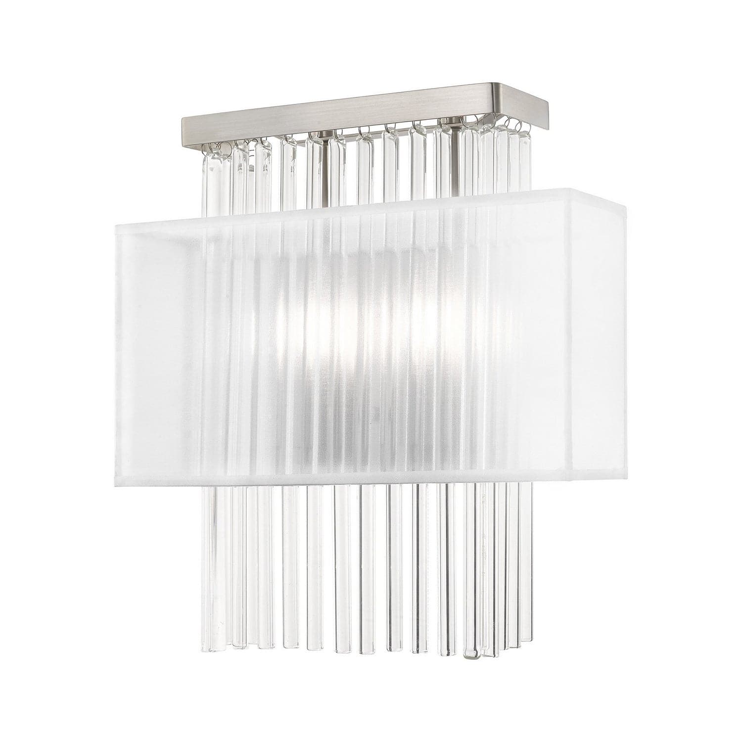 Livex Lighting - 41148-91 - Two Light Wall Sconce - Alexis - Brushed Nickel