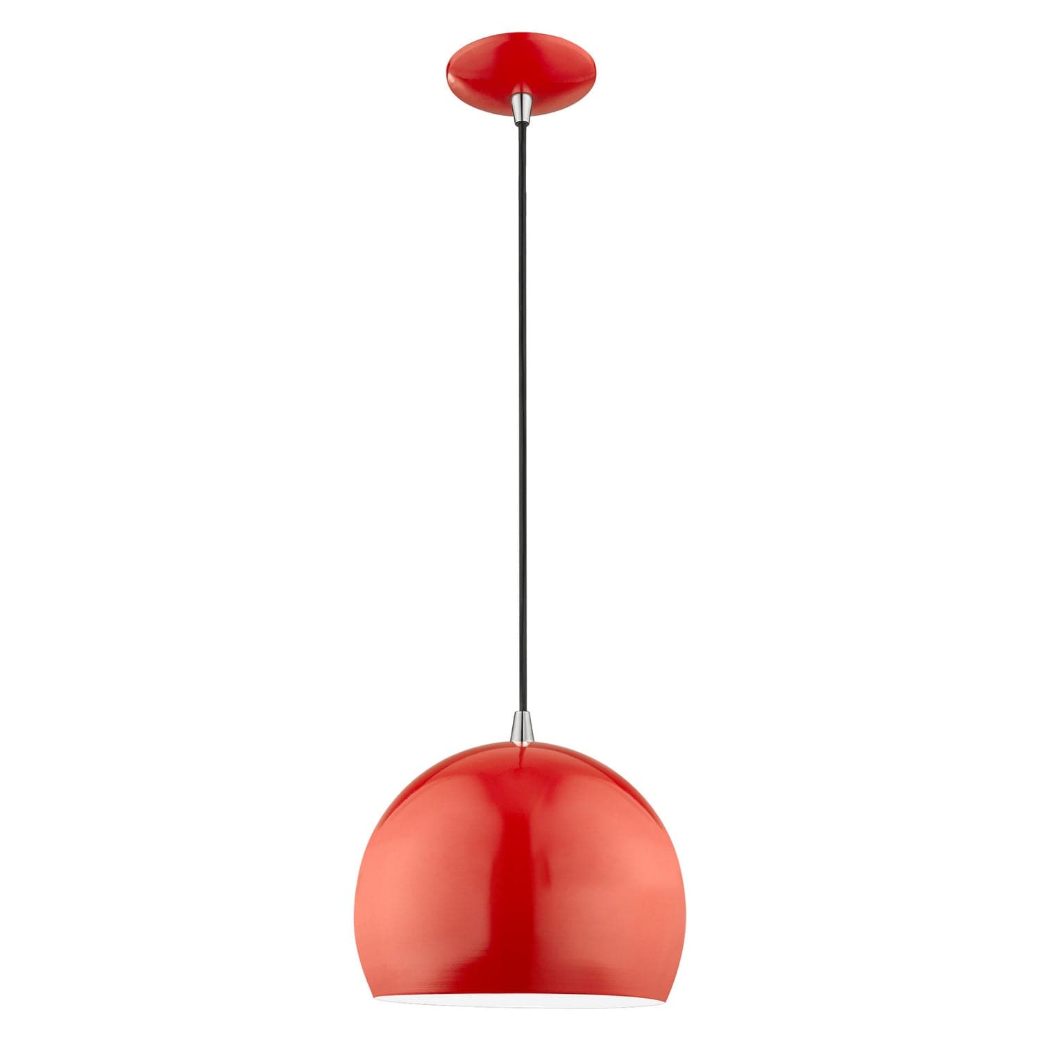 Livex Lighting - 41181-72 - One Light Mini Pendant - Metal Shade Mini Pendants - Shiny Red