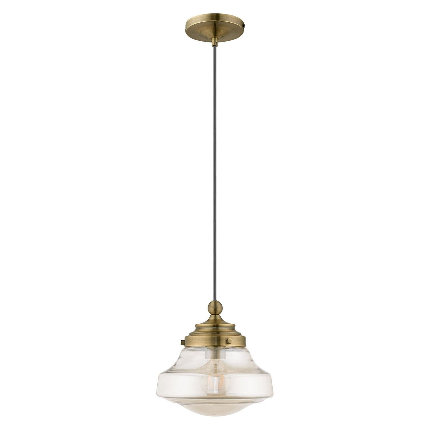Livex Lighting - 41223-01 - One Light Mini Pendant - Avondale - Antique Brass