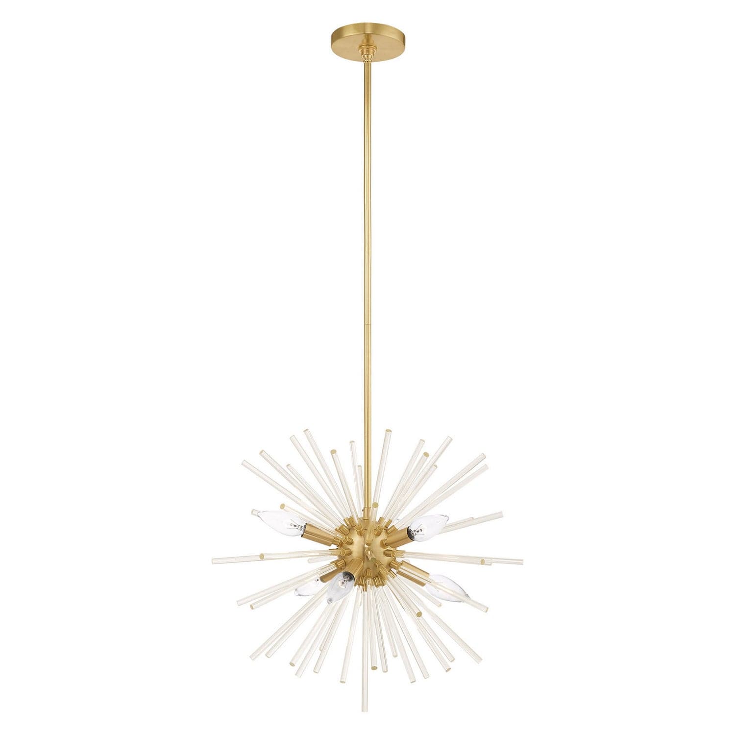 Livex Lighting - 41254-12 - Six Light Pendant - Utopia - Satin Brass