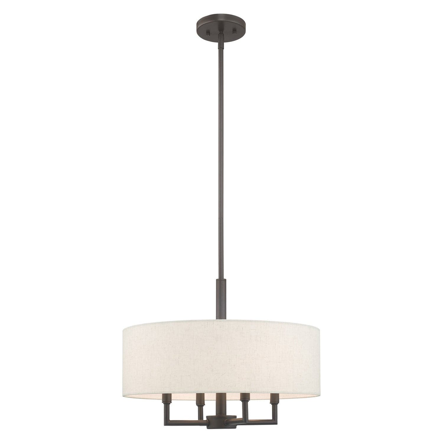 Livex Lighting - 42604-92 - Four Light Pendant - Monroe - English Bronze