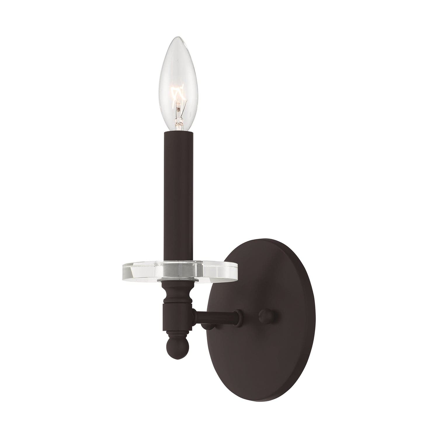 Livex Lighting - 42701-07 - One Light Wall Sconce - Bennington - Bronze