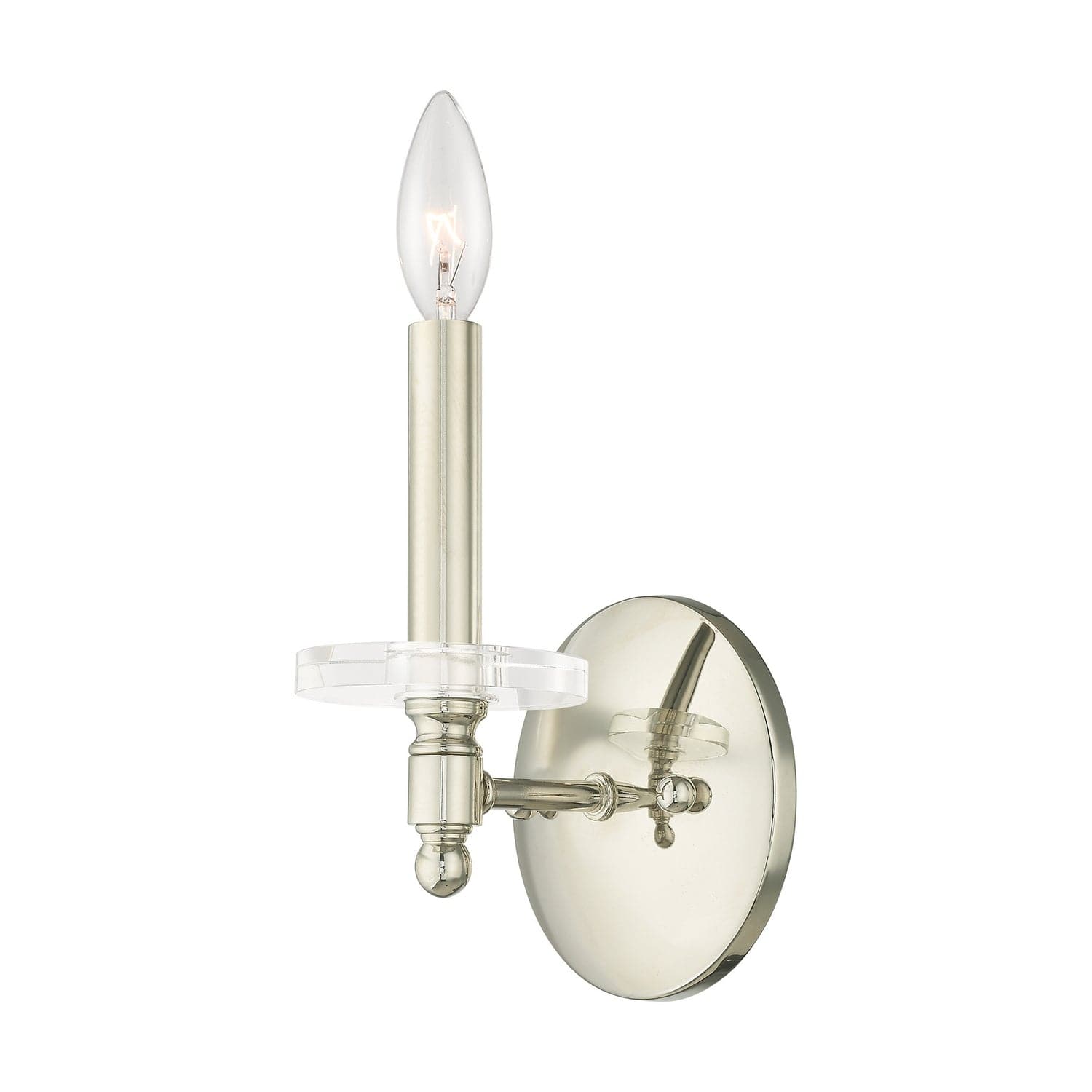 Livex Lighting - 42701-35 - One Light Wall Sconce - Bennington - Polished Nickel