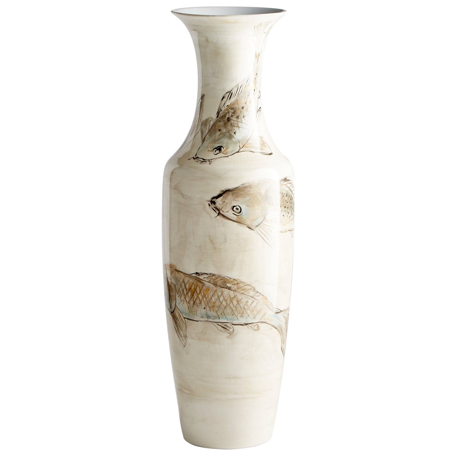 Cyan - 09883 - Vase - Tan And Ivory