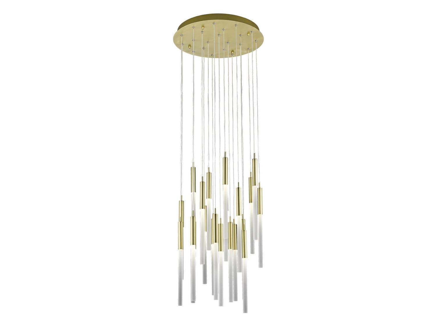 Avenue Lighting - HF2021-FR-BB - 21 Light Pendant - Main St. - Brushed Brass