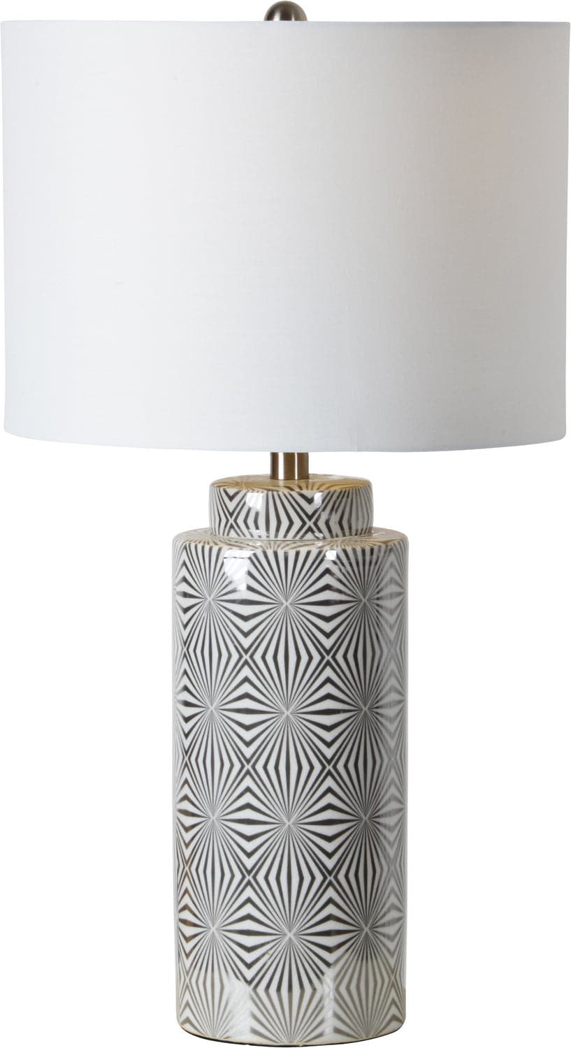Renwil - LPT716 - One Light Table Lamp - Camden - Silver/White