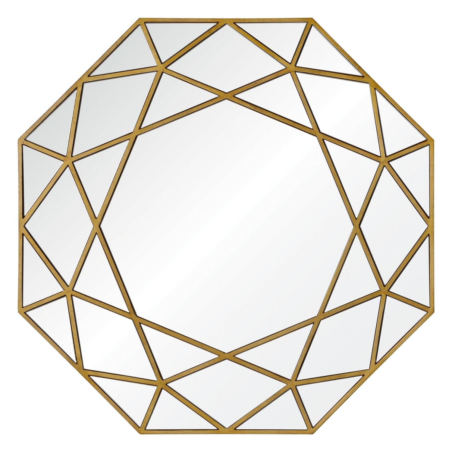 Renwil - MT1649 - Mirror - Deloro - Brushed Gold Veneer