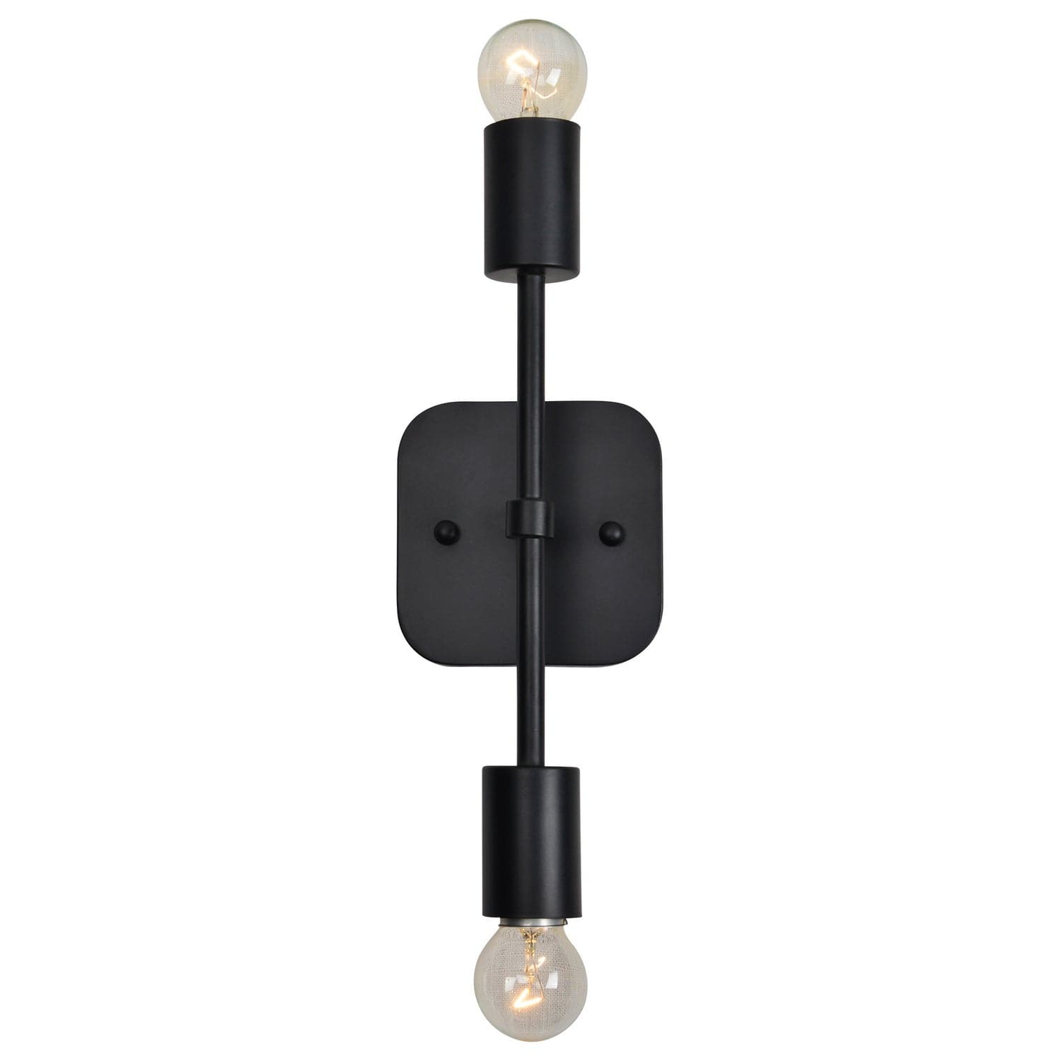 Renwil - WS008 - Two Light Wall Sconce - Albany I - Matte Black