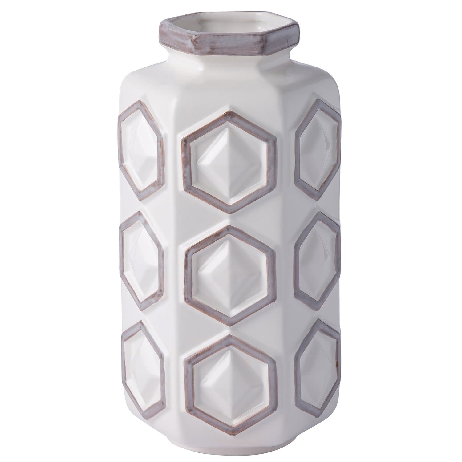 Varaluz - 414A01WHGR - Vase - Varaluz Casa - White/Grey