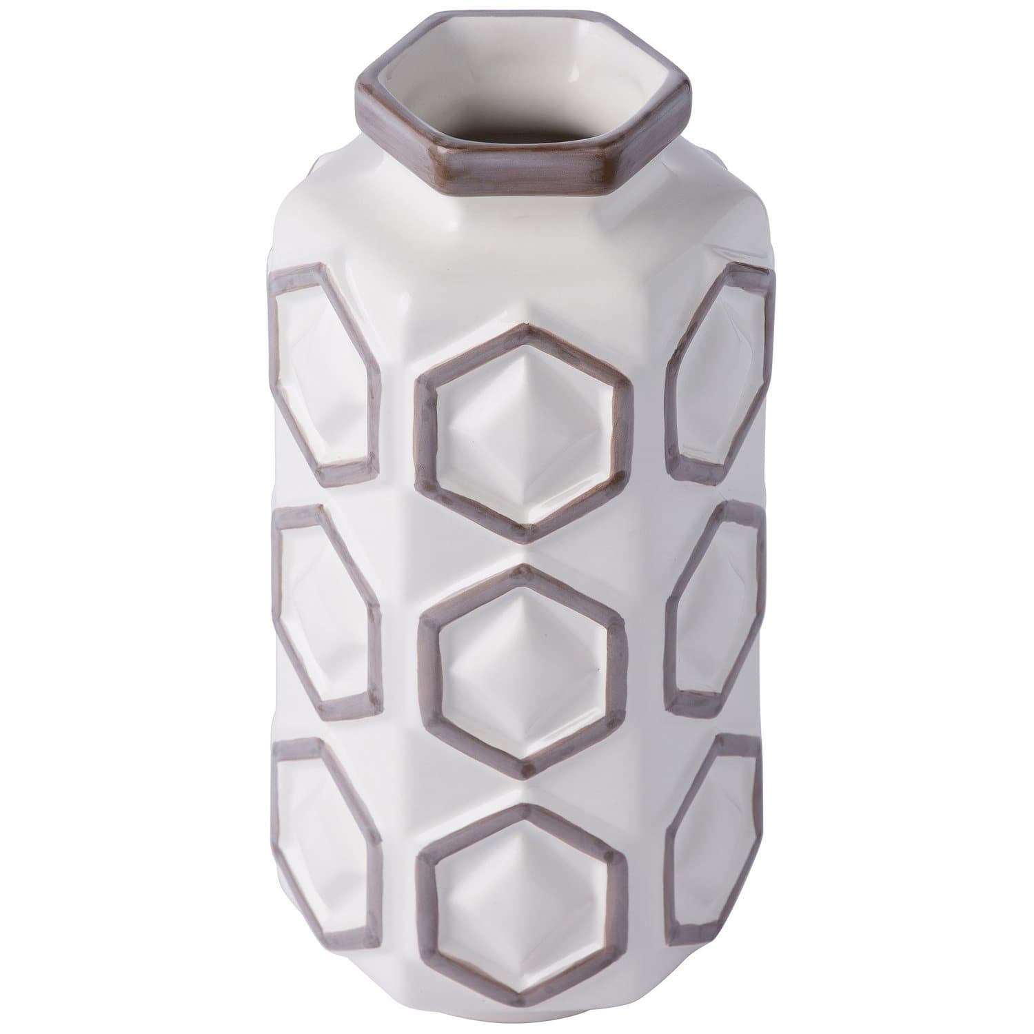 Varaluz - 414A02WHGR - Vase - Varaluz Casa - White/Grey