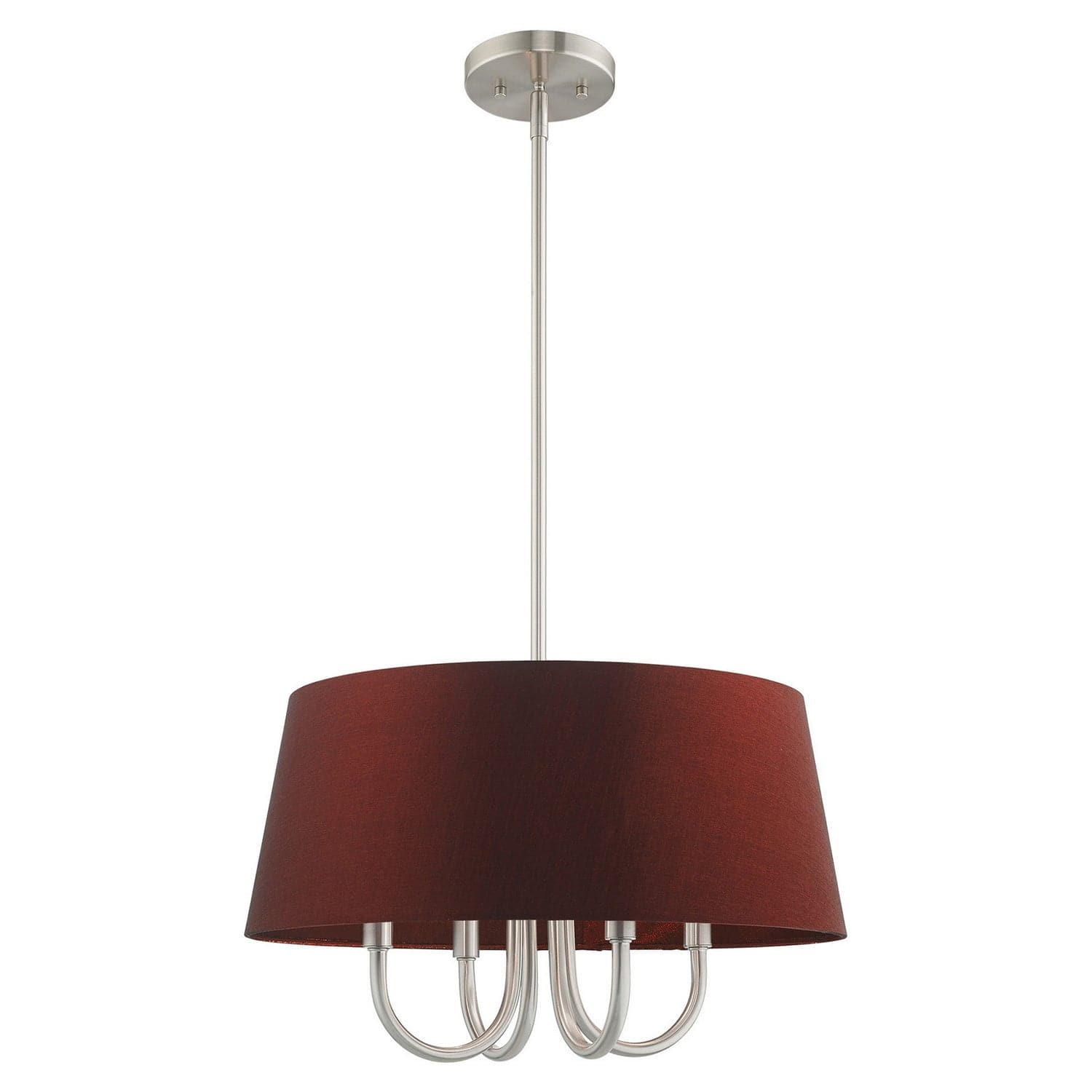 Livex Lighting - 52904-91 - Four Light Pendant - Belclaire - Brushed Nickel